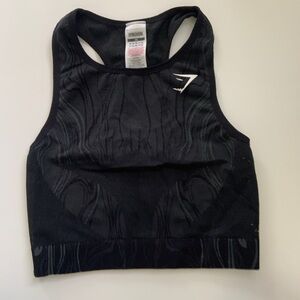 Gymshark cropped tank / longline sports bra open back